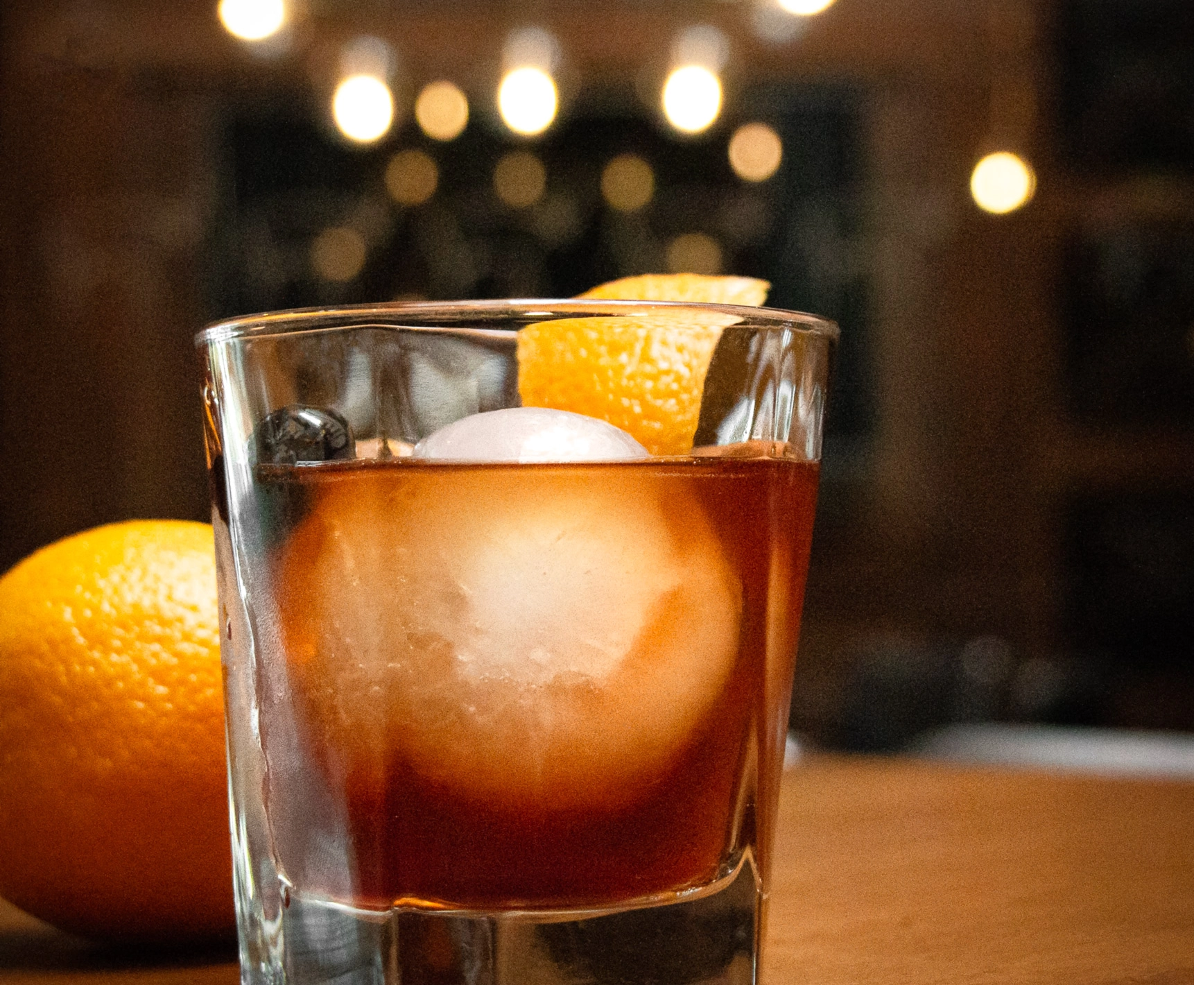 An old fashioned cocktail